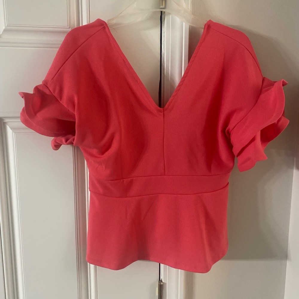 Elegant Coral Women's Top